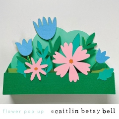 flower pop up card